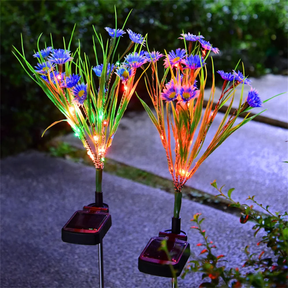 

Лампа на солнечной батарее для газона, практичное применение, для двора, сада, планшетов, перезаряжаемая декоративная лампа, освещение для газона, садовая лампа из АБС-пластика