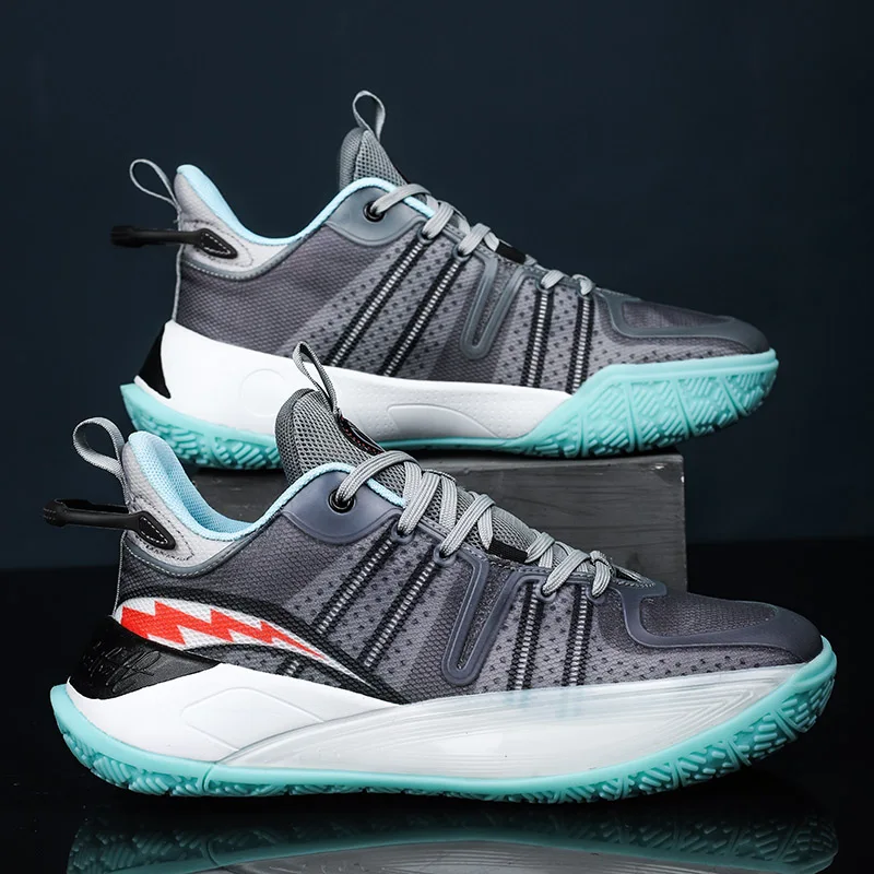 High-quality Brand Basketball Shoes Men Kids Reflective Basket Boots Summer Mesh Sneakers Women Outdoor Training Sports Shoes