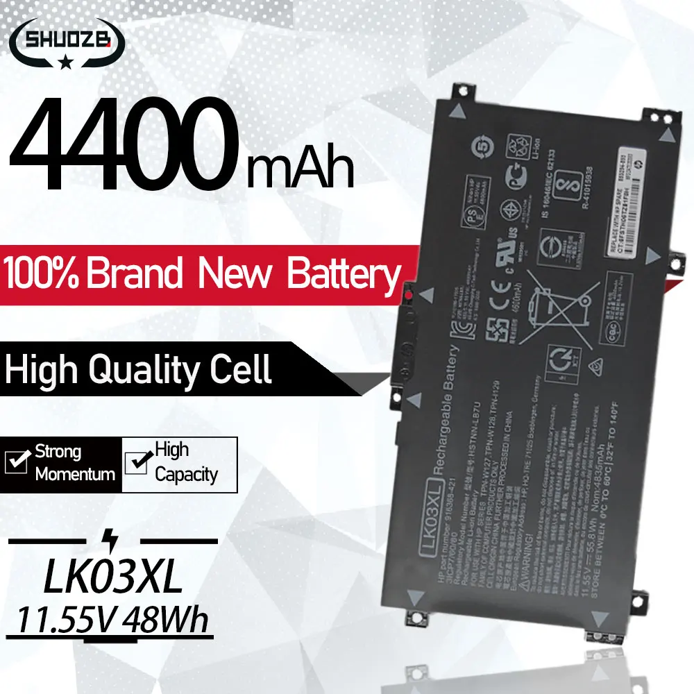 

Аккумулятор для ноутбука LK03XL для HP Envy 15x360 15-bp 15-cn TPN-W127 W128 W129 W132 W134