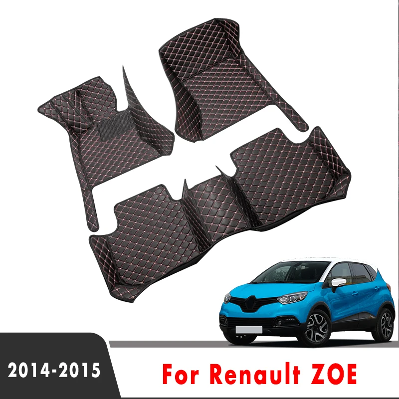 Автомобильные Защитные кожаные коврики LHD на заказ для Renault ZOE 2014 2015 автомобильные