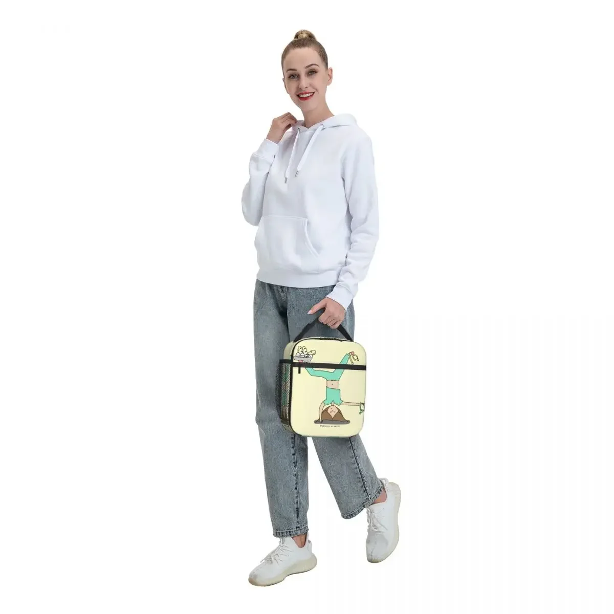 Enfermera En Apuros Изолированная сумка для обеда медсестры контейнер еды большой