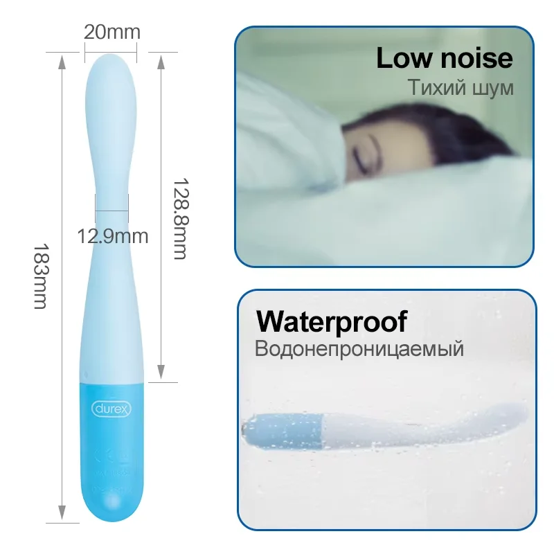 Durex Play тонкий женский вибрационный вагинальный мягкий секс-игрушка-стимулятор