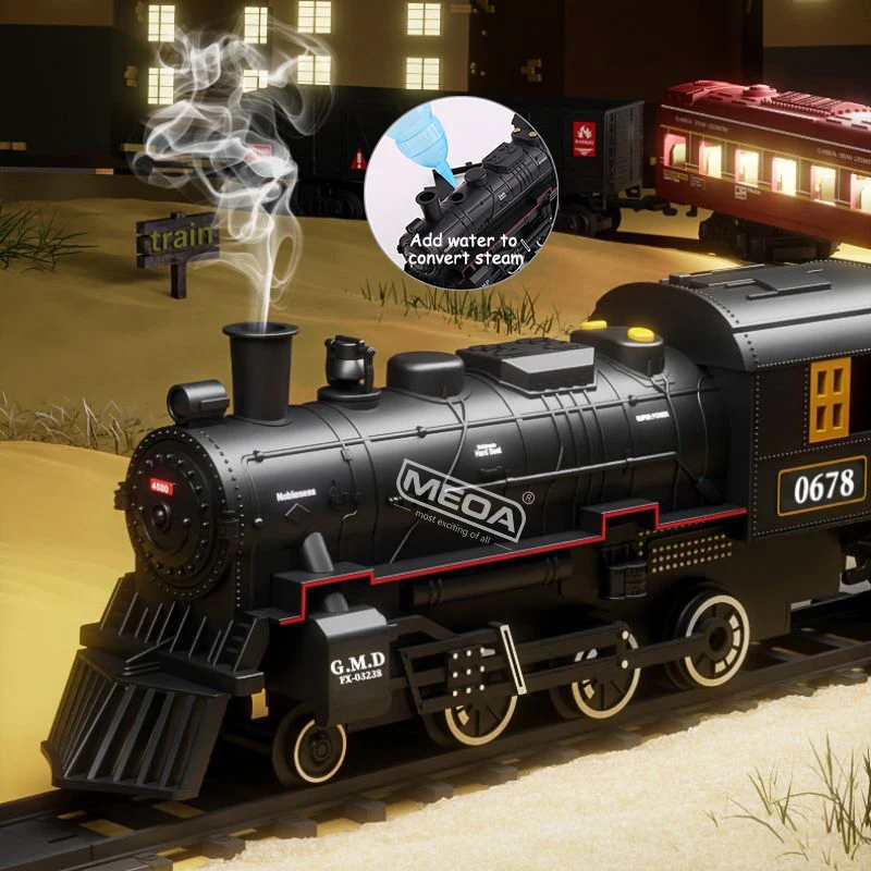 Электрический паровоз с дымом