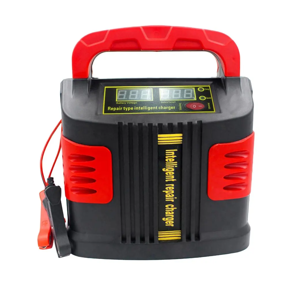 

350W 14A Heavy Duty Smart Car Battery Charger Pulse Repair 12V/24V 3-Stage Charging Smart Charger Digital LCD Display H-quality