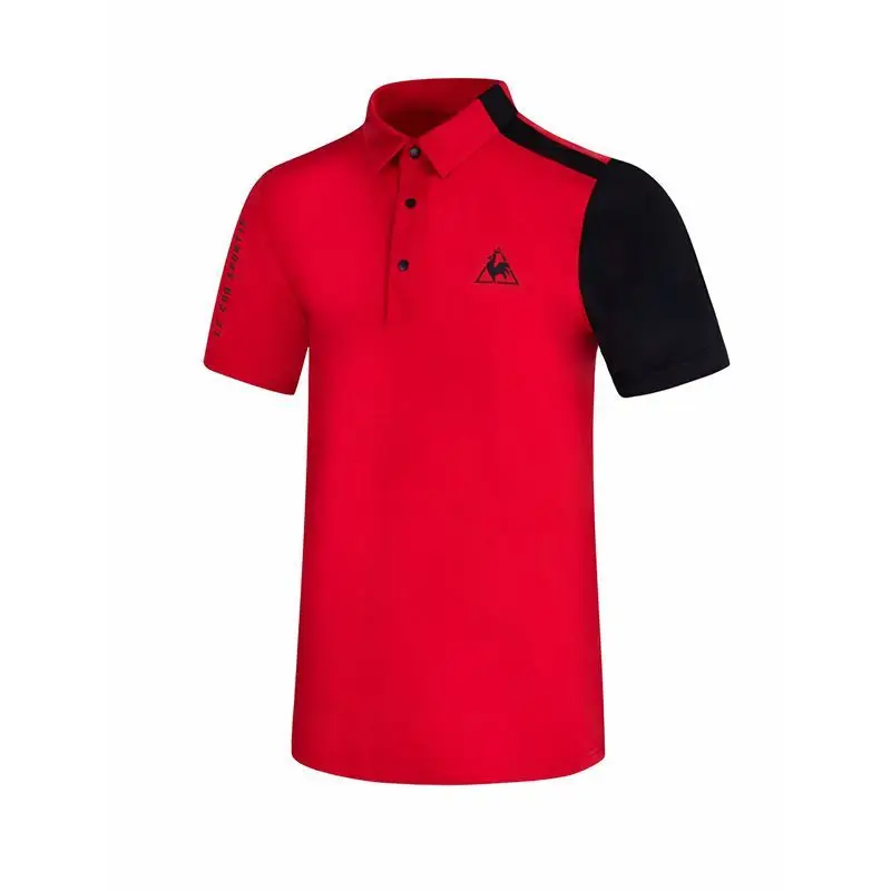 New Golf Shirts for Men's Outdoor Sports Short Sleeve Golf Suit Fashion Polo Shirt Summer Quick-drying Top Lapel Golf Clothes