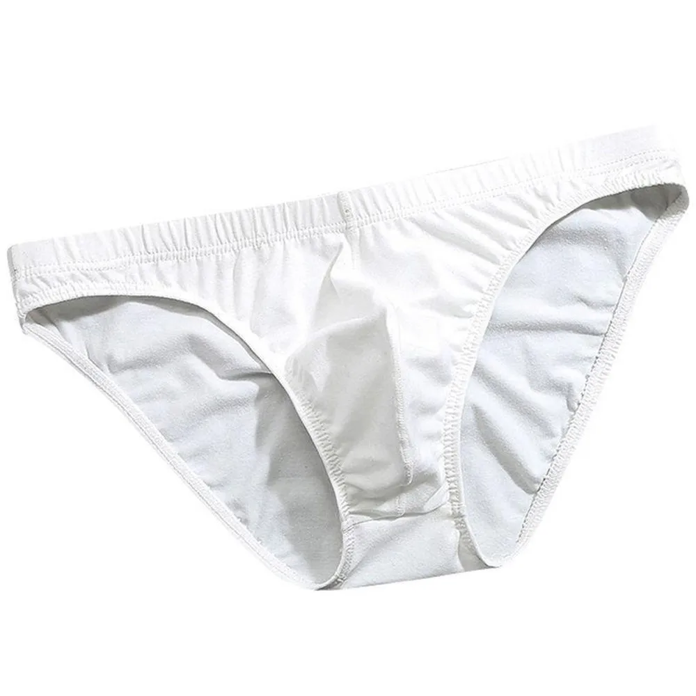 

Cotton Men's Underwear Comfortable Middle-aged Mens Briefs Solid Color Large Size Fat Middle Waist Pants Men Lingerie