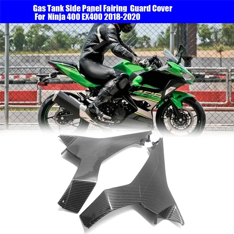 1 пара ABS углеродного волокна боковая панель бензобака обтекатель для Kawasaki Ninja EX400