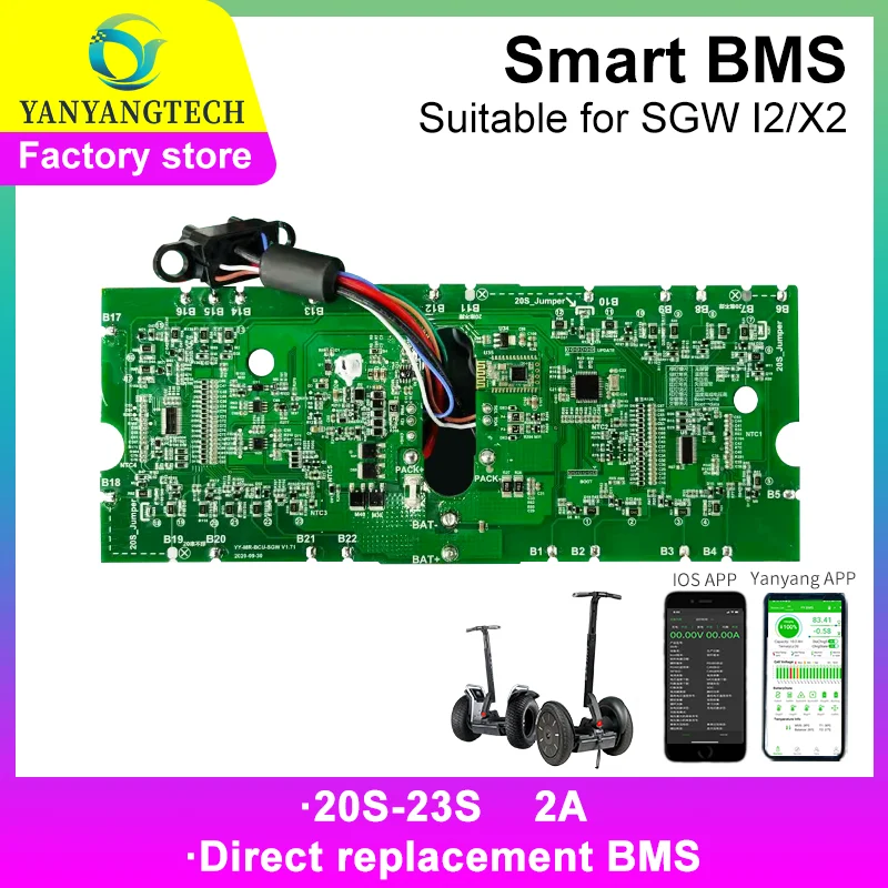 Smart BMS 20S-23S for Segway SGW Lithium LiFePo4 Battery Protection Board Battery Management System Bms with Bluetooth RS485