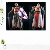 knights templar armor retro posters tapestry wallpapers home decor vintage crusader banners flags wall hanging ornaments mural 3