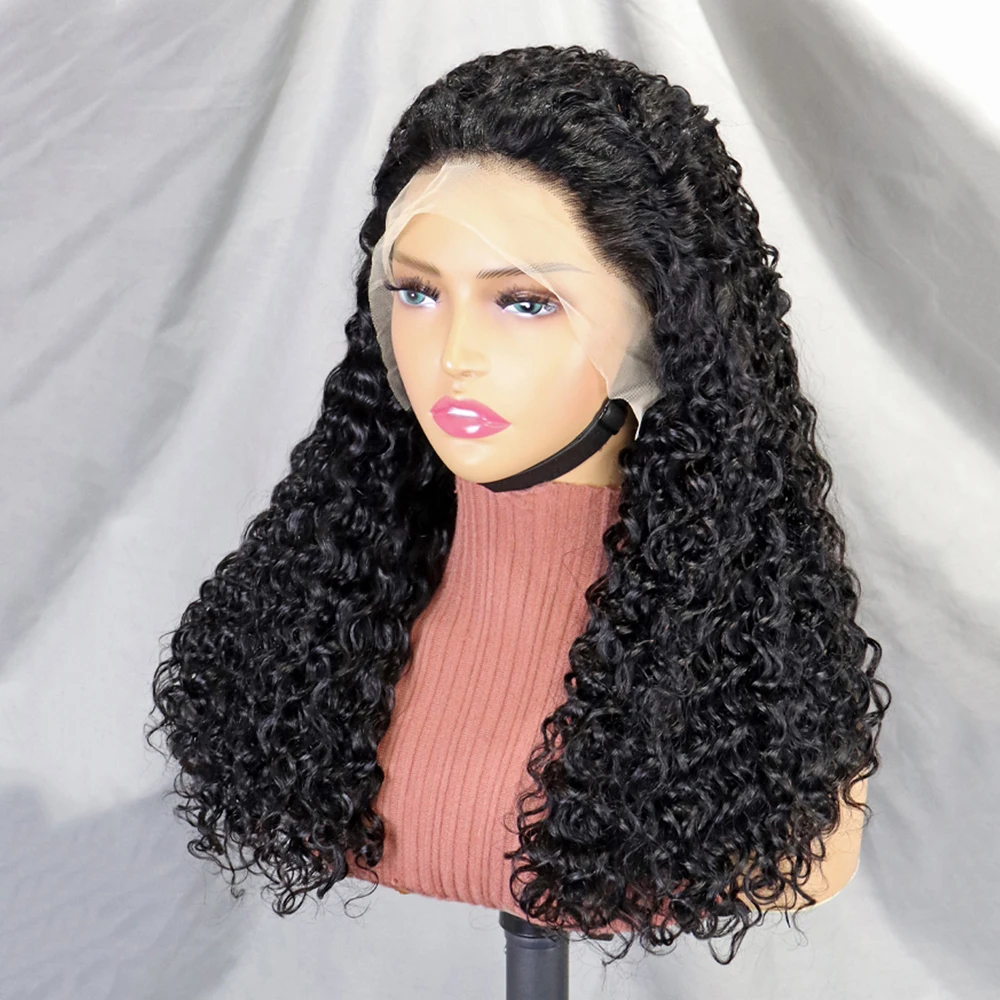 300% 12A Двойные нарисованные кудри с волнистыми кудрявыми человеческими волосами