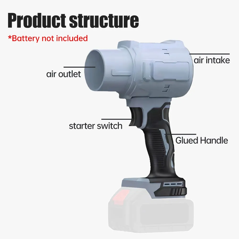 Турбовентилятор мощностью 1000 Вт мощный ручной мини-вентилятор с повышенной