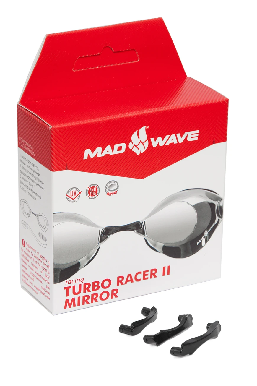 Стартовые очки Mad Wave Turbo Racer II Mirror | Спорт и развлечения
