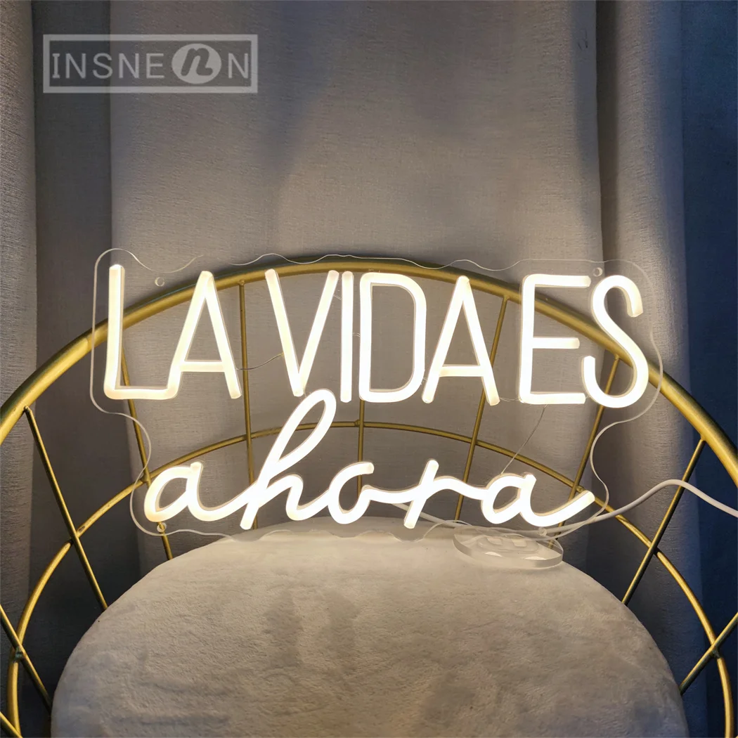 Акриловая неоновая вывеска бренда INSNEnN для коммерческого и инженерного