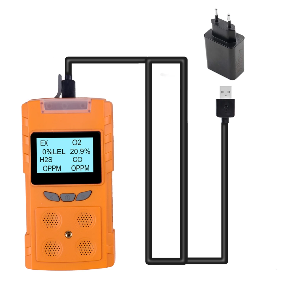 

Многофункциональный ручной детектор газов 4 в 1 детектор газов ЖК-дисплей H2S анализатор угарного газа, кислорода, горючих газов