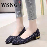 2022 summer sexy ladies pointed toe slip on loafers fashion comfort low heel ladies flat shoes elegant ladies casual pumps