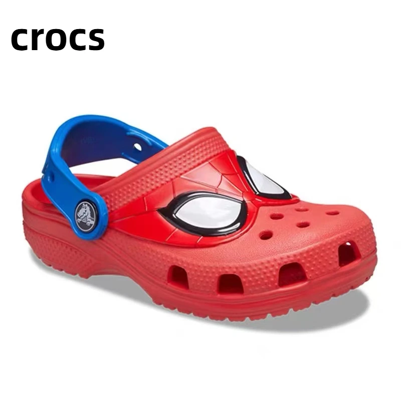 Оригинальные сандалии Crocs x Spiderman Kawaii с героями мультфильмов для девочек и