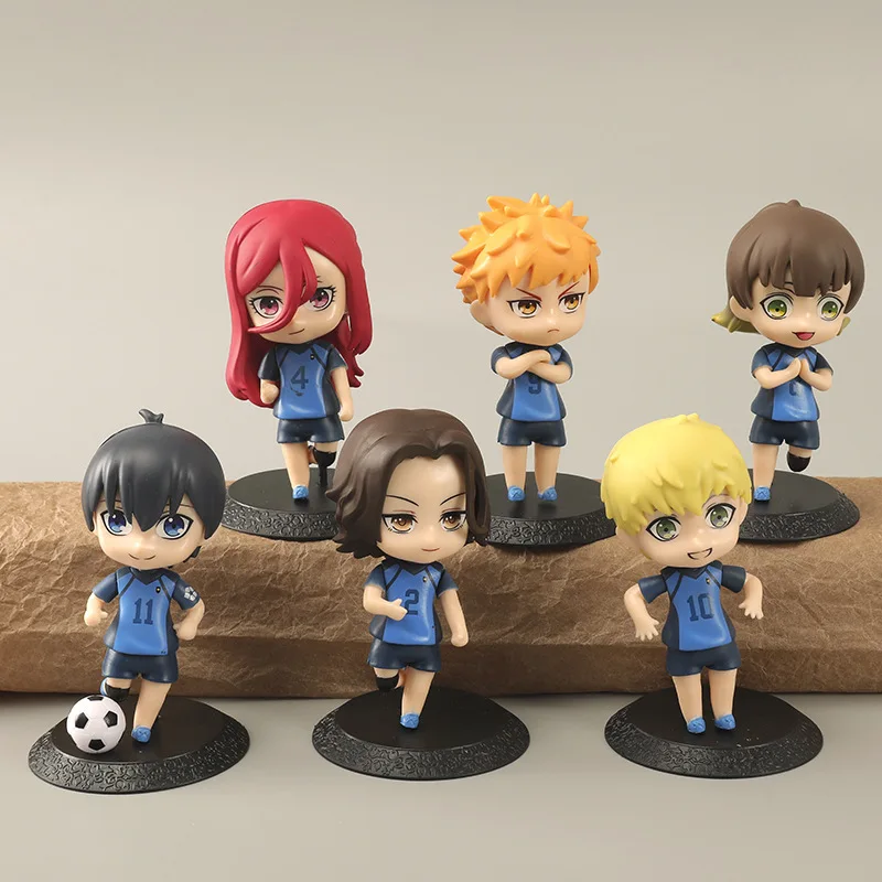 

BLUE LOCK Toy Figures Chigiri Hyoma Isagi Yoichi Anime Figure Furnishing Articles Plate Desk Decor PVC Standing Doll Model Toys