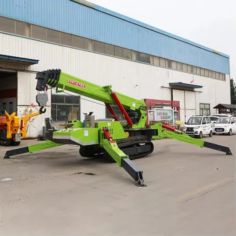 Строительный кровельный паук-кран небольшие гусеничные краны 3T 5T 8T мини складные