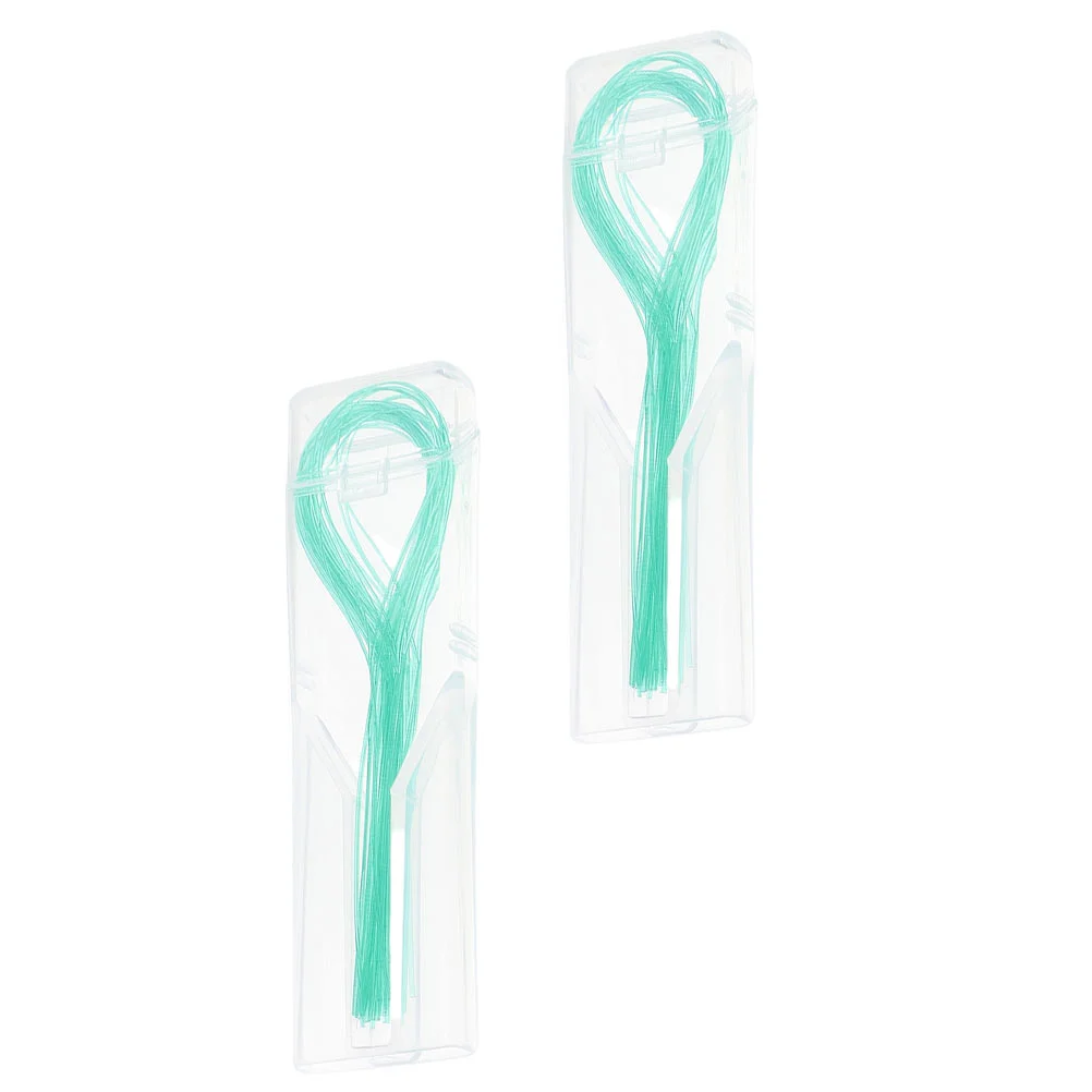 

2 Boxes Professional Floss Threaders Threaders Supplies (Green)