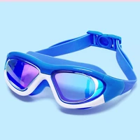childrens goggles boys waterproof and anti fog hd swimming glasses girls swimming cap swimming goggles set kids swim shurt uv