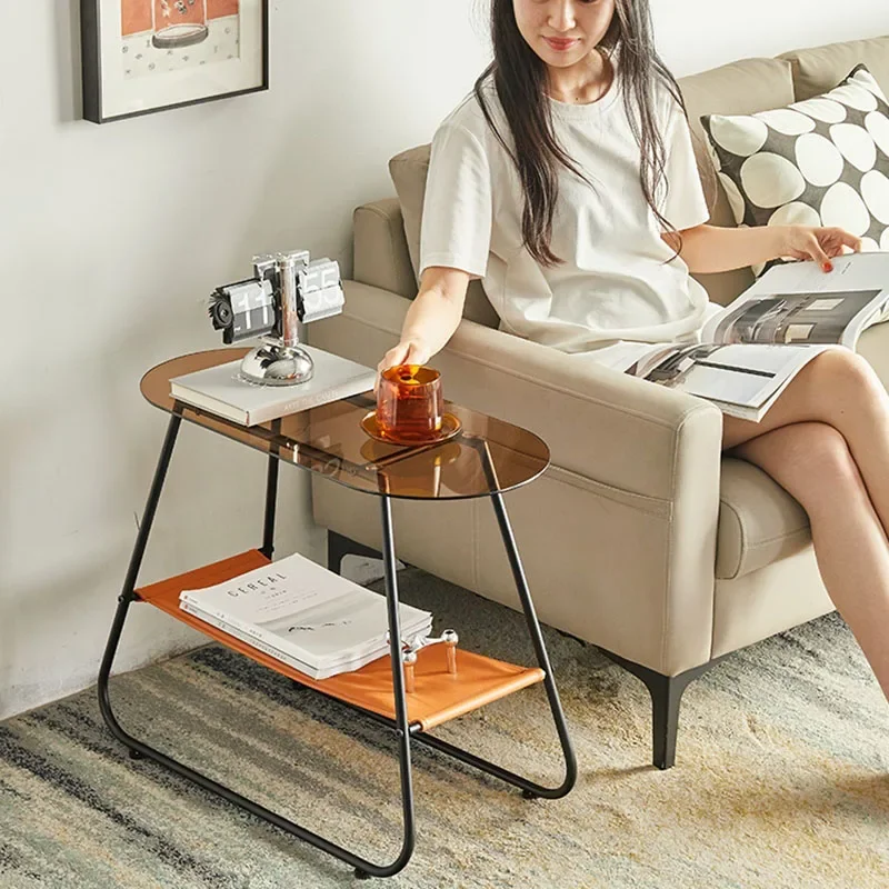 Современный вспомогательный стол для бистро салон гостиная прихожая стеклянный