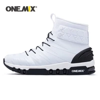 onemix warm high top sneaker winter unisex sport casual running shoes outdoor men athletic walking shoes for women size 36 46