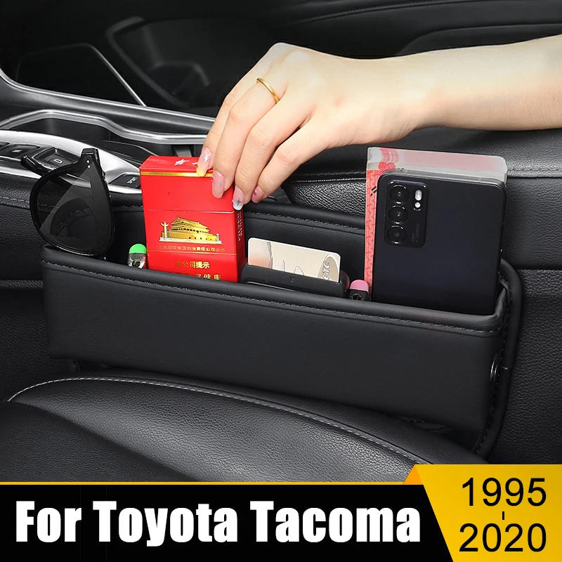 

For Toyota Tacoma 1995-2013 2014 2015 2016 2017 2018 2019 2020 Car Seat Crevice Slot Storage Box Gap Bag Built-in Cover Case