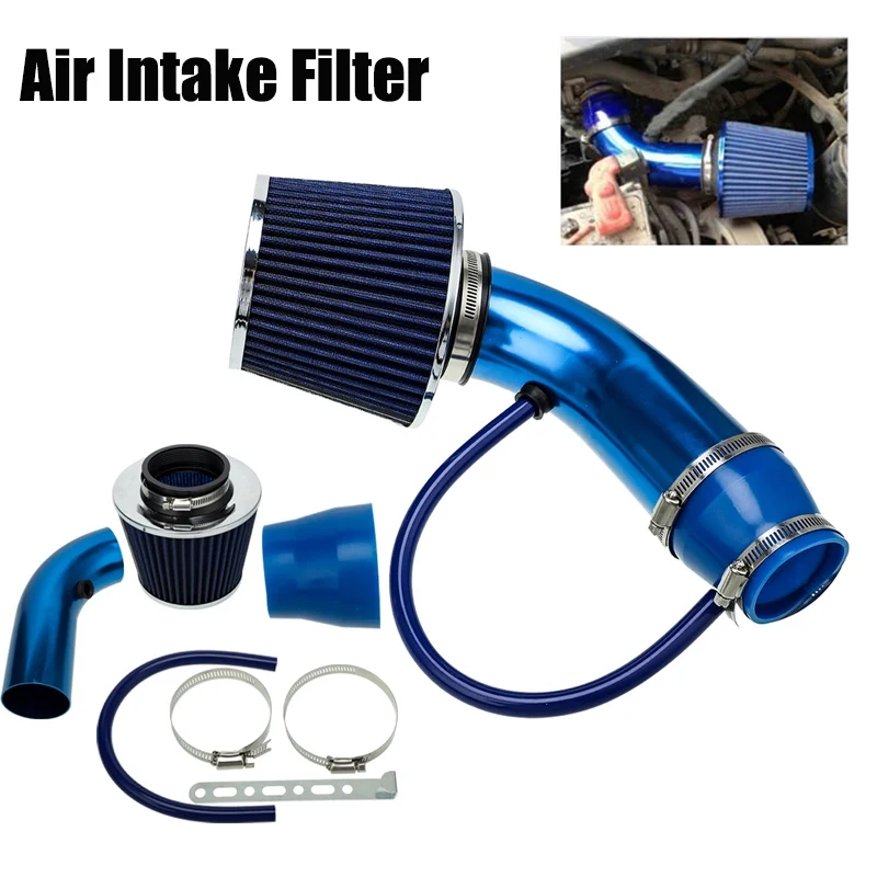 

Air Intakes Parts Air Intake System Accessories Universal Car Automobile Racing Air Intake Filter Aluminum Pipe Power Flow Kit