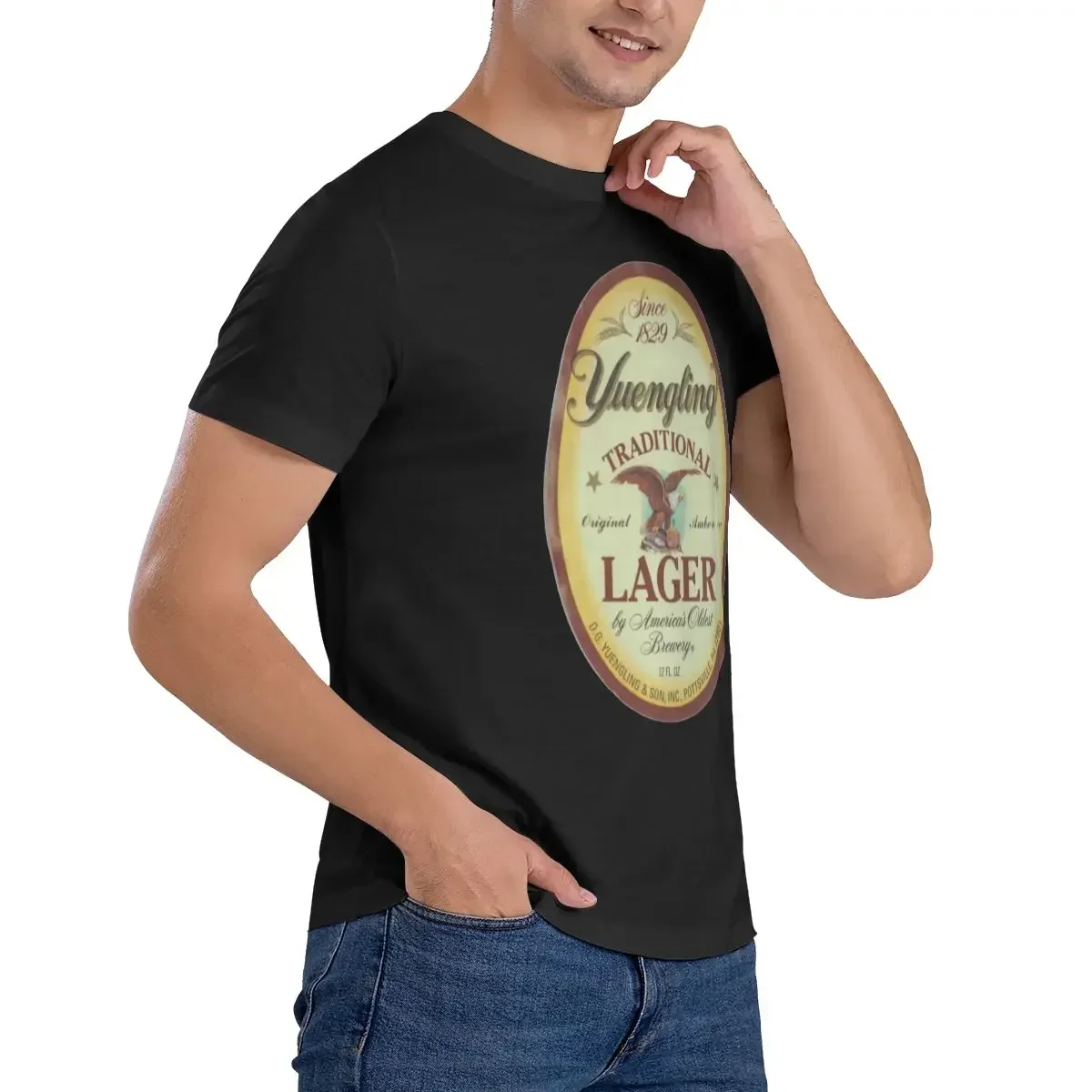 Мужская классическая хлопковая футболка унисекс Yuengling для мужчин и женщин