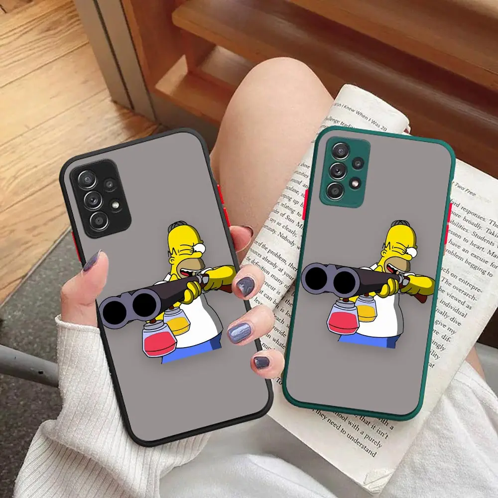 

TV play The S-Simpsons Matte A73 Case For Samsung Galaxy A53 A33 A02S A03S A22 A31 A32 A71 A73 A51 A52 A72 A73 A30 A50 A70 Case