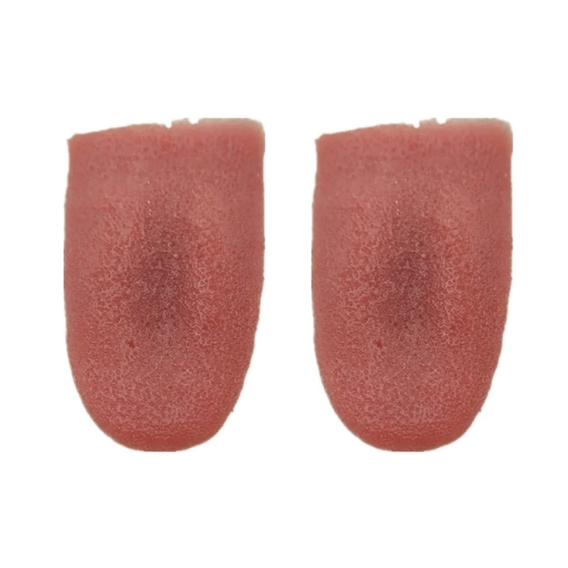 

2Pieces Realistic Fake Tongues Halloween Prank Toy Novelty Tongue Stretchy Toy