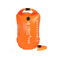 25l storage floating swimming bag pvc inflatable swimming buoy dry bag with waist belt swimming water sports safety bag 2022