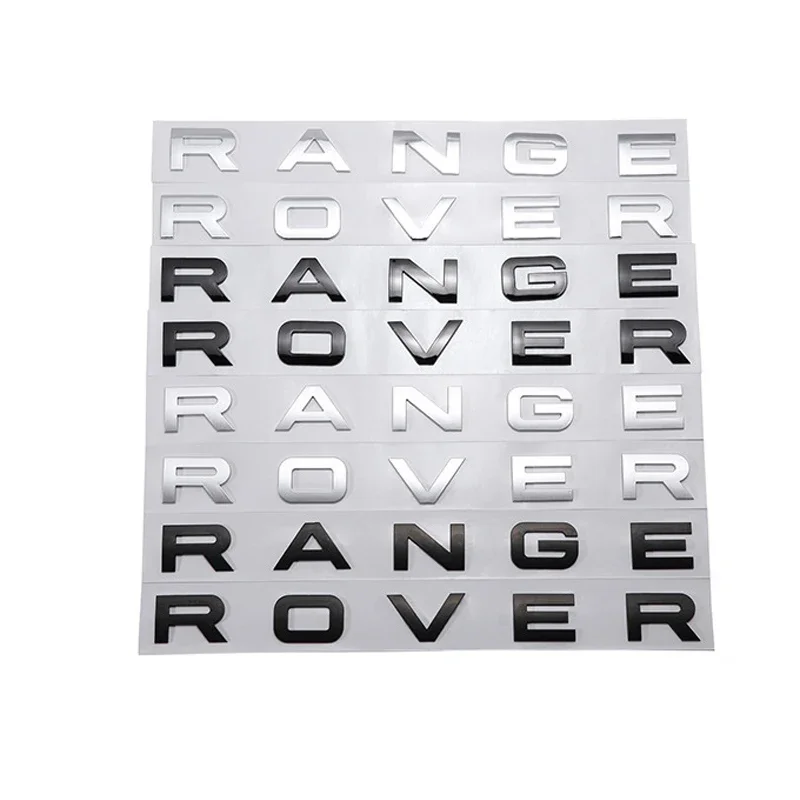 Фото 3D буквенный капот автомобиля, эмблема для Land Rover Range Velar Sport Discovery 2 3 4, защитник, хромированные наклейки на переднюю головку №3