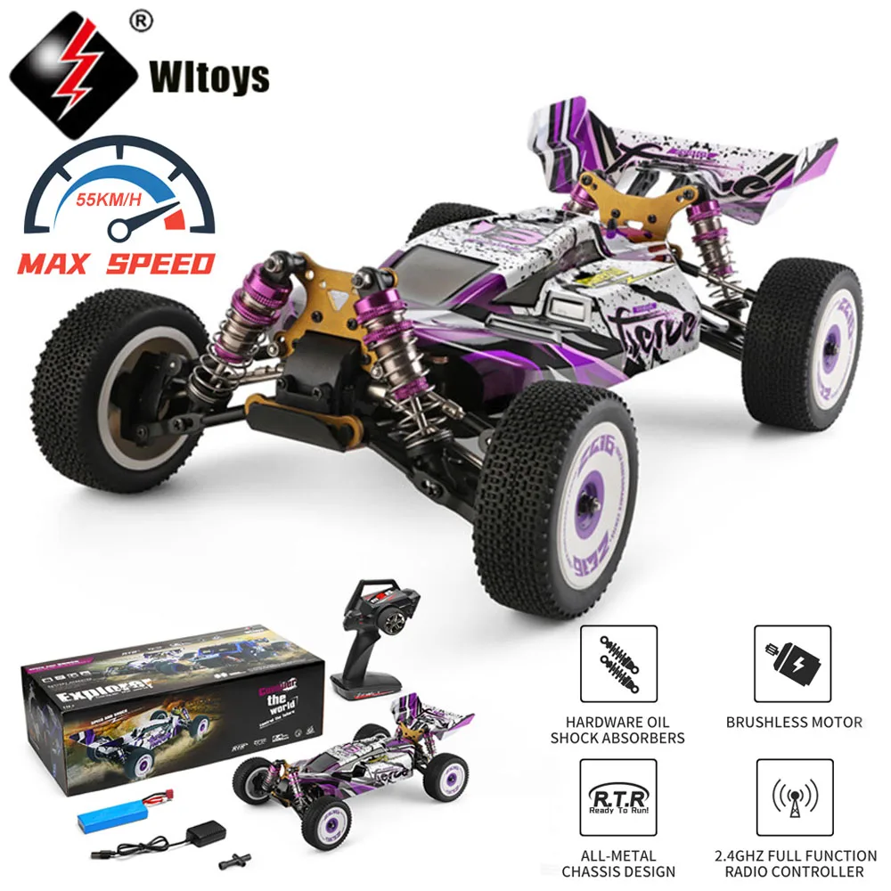 

WLtoys 124019 1/12 RC Racing Car 4WD 55km/h High Speed 2.4GHz Buggy Off-Road Truck Vehicle Electric Drift Remote Control Toys