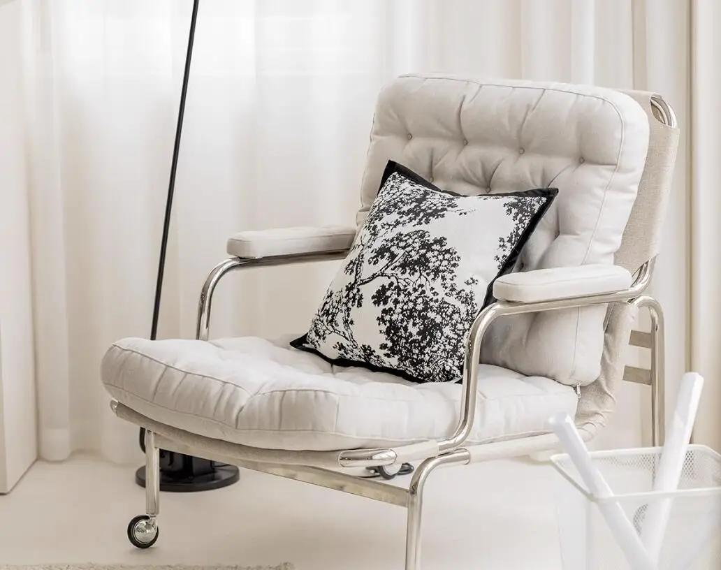 Black and white pillow cover French vintage cushion cover Living room sofa cushion cover