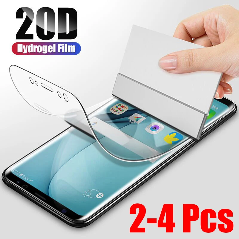 

2-4Pcs Hydrogel Film For Samsung S22 S21 S20 S10 S8 S9 Plus Note 20 10 9 S21 Ultra 5G A52 A12 A32 A51 A72 A71 Screen Protector