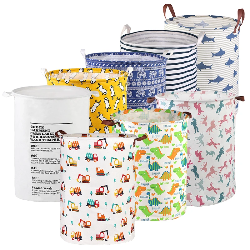 

LMDZ Folding Laundry Basket 40*50 cm Dirty Clothes Storage Basket For Kids Toys Organizers Basket Sundries Storage Barrel