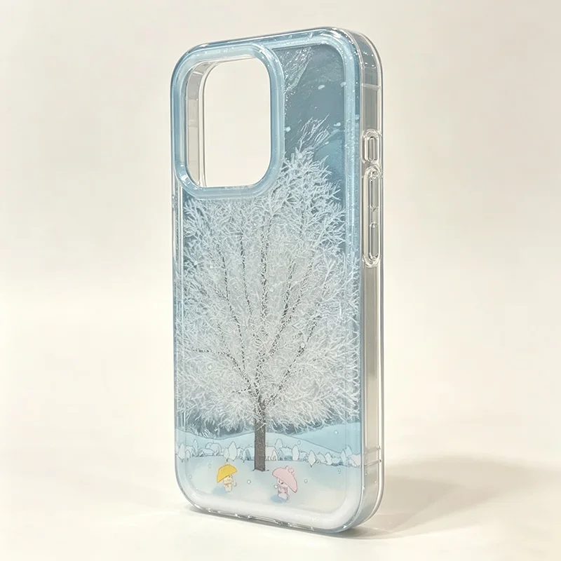 Фото Мягкий чехол Rime Frosted Snow Tree для iPhone 17 16 15 14 13 12 11 Pro Max 7 8 Plus Air Mini 16E ProMax №3