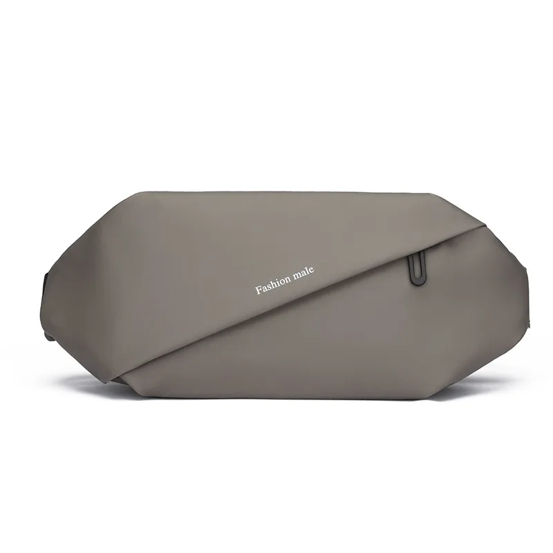 Men's Casual Multi-functional Chest Bag Waist Bag Single Shoulder Crossbody Bag, Trendy Pu Leather Front Pack