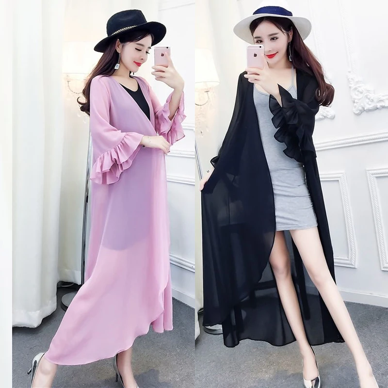 

Женская шифоновая блузка с V-образным вырезом, свободного покроя