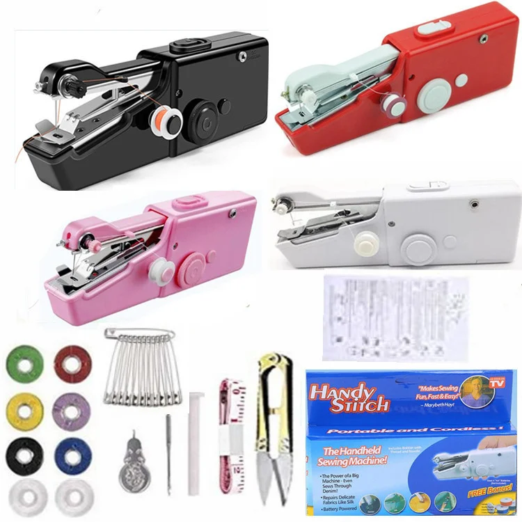 

New accessory handy stitch handheld electric sewing machine set portable mini sewing machine