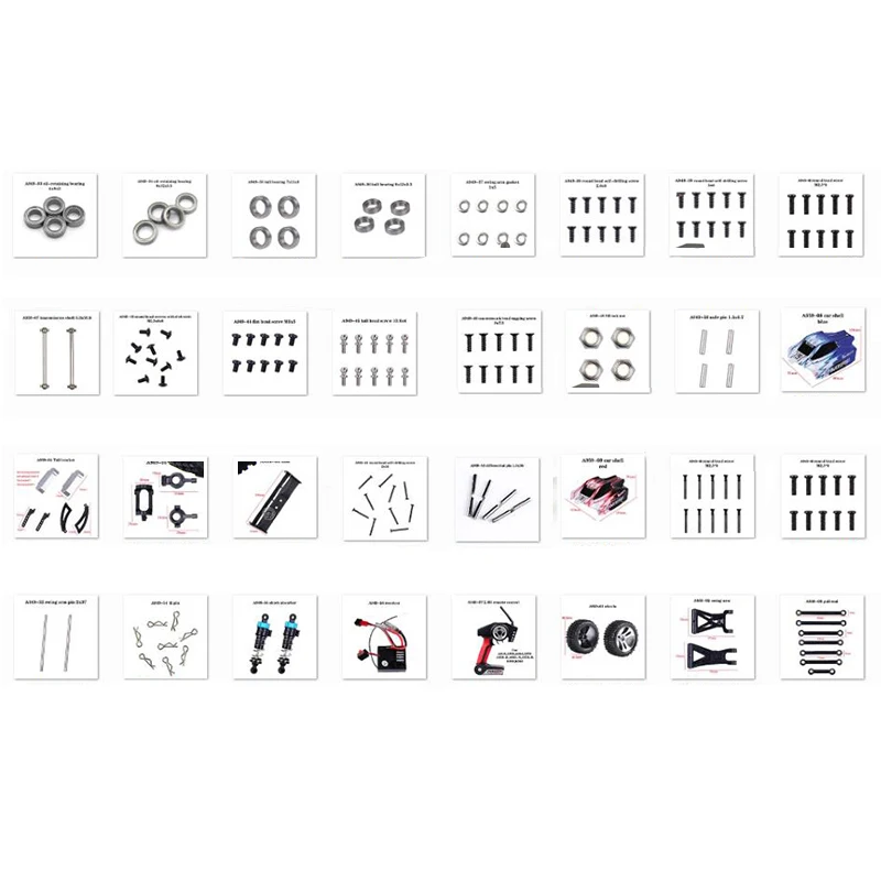 

WLtoys 1:18 RC автомобиль запасные Запчасти для A949/A959/A969/A979 с высоким уровнем Скорость оригинальные аксессуары A959-01 для A949-57
