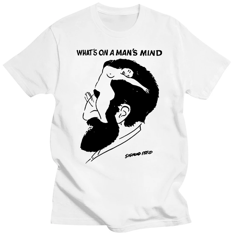 

Sigmund Freud T Shirt Whats On A Man Mind Tee Shirt New 2018 Fashion Mens T-shirts