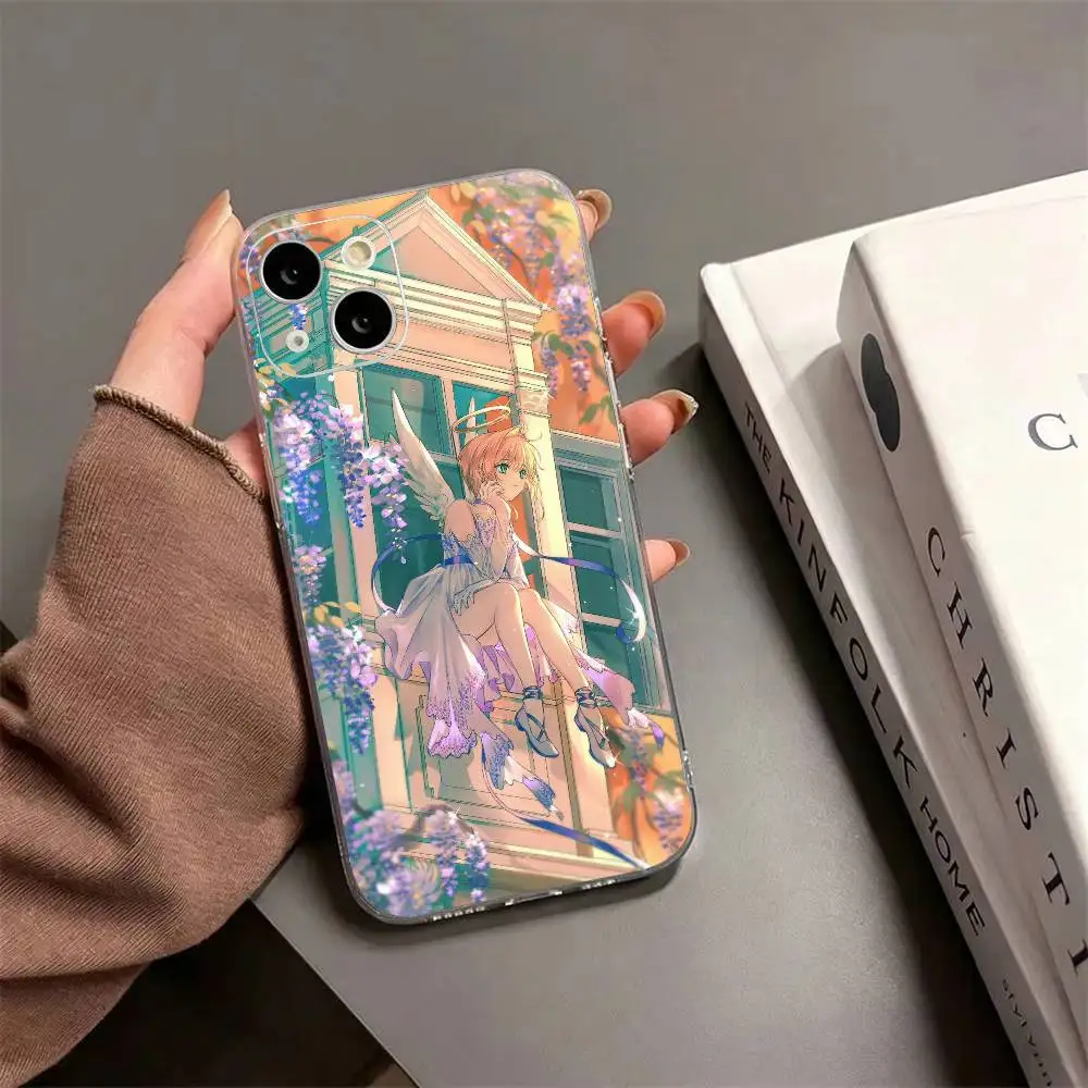 Фото Аниме C-Cardcaptor S-Sakura Прозрачный Мягкий Силиконовый Чехол Для Телефона iPhone 17 16 15 14 13 12 Pro Max №5