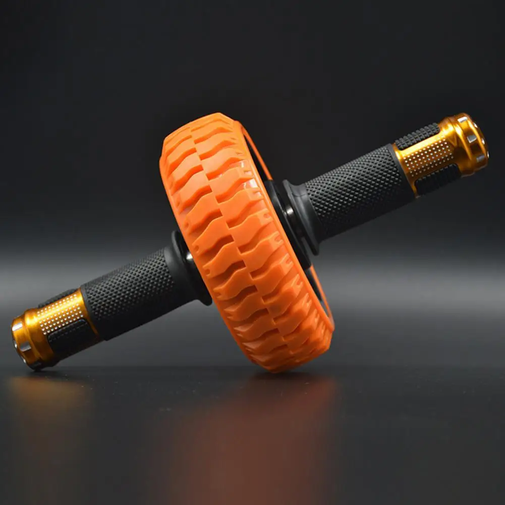 Фото Резиновый полезный одноколесный ролик для упражнений в тренажерном зале для брюшного пресса, однотонный ролик с колесом для пресса, противоскользящий тренажерный зал №2