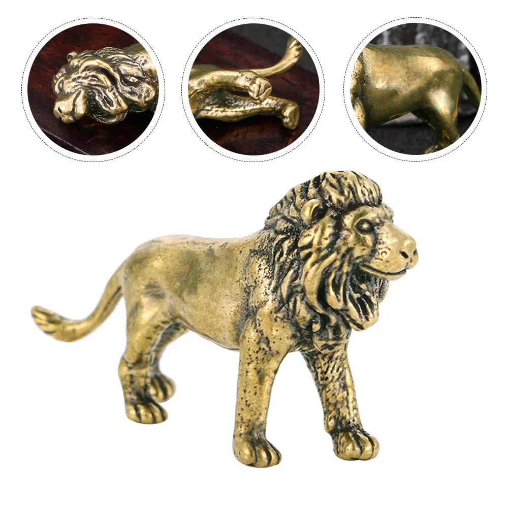 

Statue Figurine Brass Animal Sculpture Figurinesstatues Fengshuiwealth Prosperity Animals Dog Fu Goldguardian African Miniature