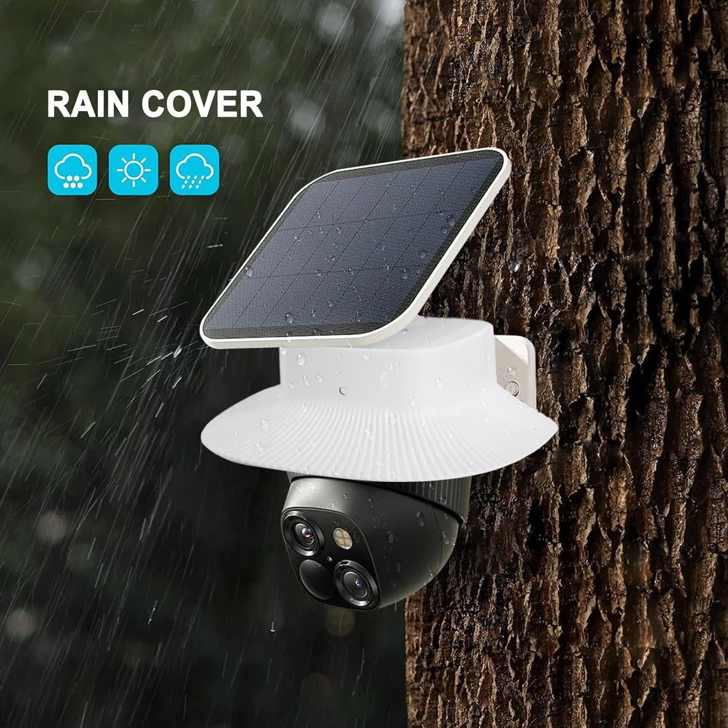 Фото Чехол от солнца и дождя для eufy Security SoloCam S340 — защитный козырек от атмосферных воздействий, устойчивый к ультрафиолетовому излучению, непромокаемый, пыленепроницаемый №4