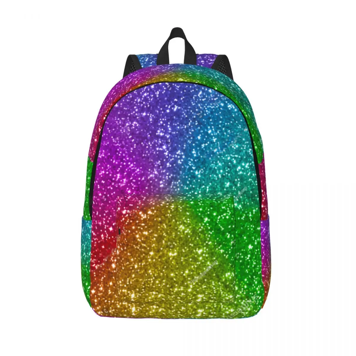 

Красочный Радужный Блестящий рюкзак, мужской Школьный рюкзак, Женский вместительный рюкзак для ноутбука