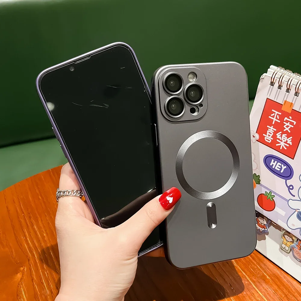 Магнитный чехол Magsafe с беспроводной зарядкой для iPhone 16 15 14 13 12 11 Pro XS Max XR X 8 Plus SE 2022