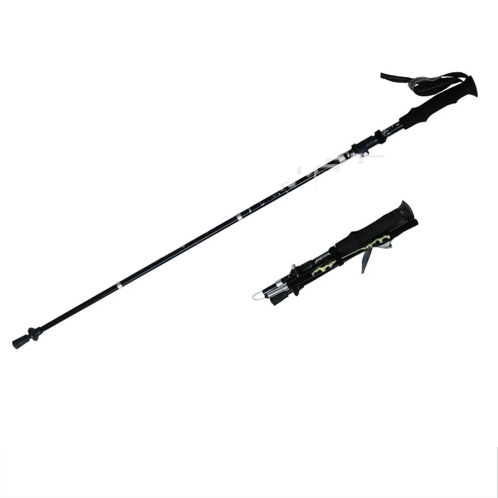 

Folding Hiking Sticks Ultralight Outdoor 5-sections Walking Stick Aluminum Alloy Telescopic Portable Telescopic Hiking Cane